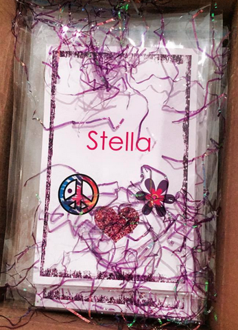 Party Favor Notepads - Peace Heart Flower