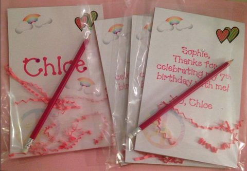 Party Favor Notepads - Rainbows & Hearts