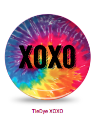 Plate - Tie Dye XOXO