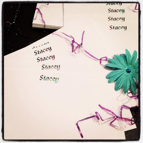 Note cards w/ hot foil