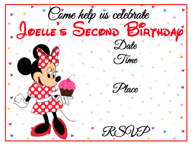 Invitation - Minnie V1