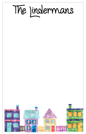 Personalized House Notepad- V3