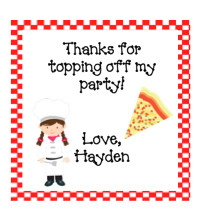 Stickers For Favors- pizza