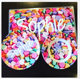Personalized Plate - Conversation Hearts