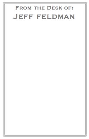 Personalized Notepad - Simple Border