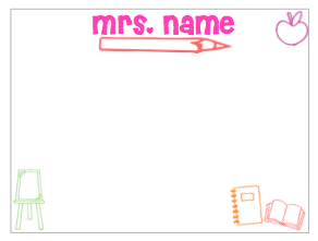 Thank You Notes - Teacher Doodles V4