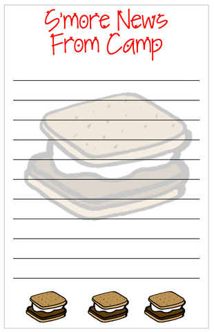 Personalized Camp Stationery - Smores V1