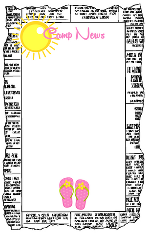 Personalized Camp Stationery - News