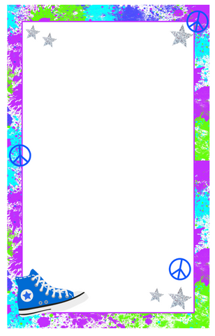 Personalized Camp Stationery - Splatter