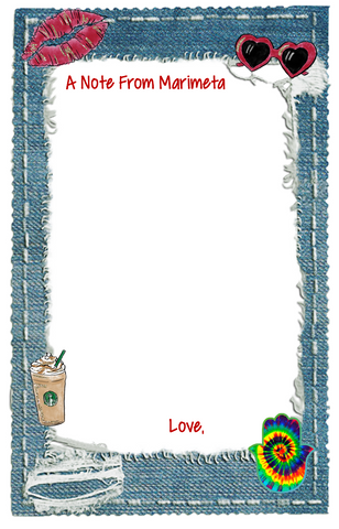 Personalized Camp Stationery - Denim Border