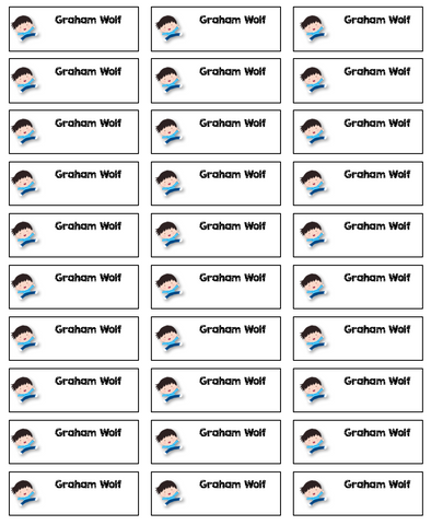 Personalized Address Labels - Jumping Boy