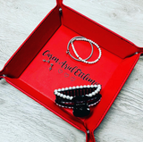 Leatherette Engraved Tray
