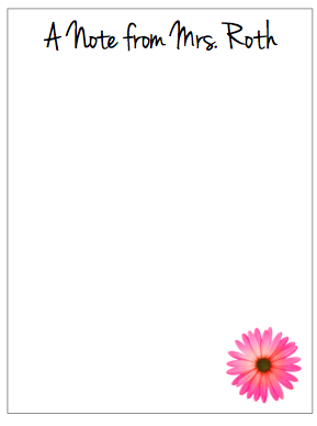 Personalized Flower Petal notepads