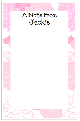Personalized Flower Border Notepad