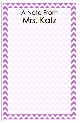 Personalized Chevron Border Notepad