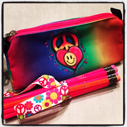 Personalized Pencils - Neon mix w/airbrush case