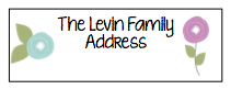 Personalized Address Labels - Flowers