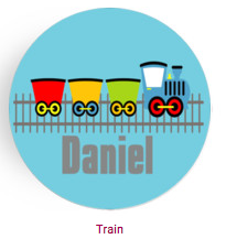 Personalized Plate - Train
