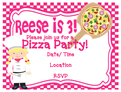 Invitation - Pizza Party
