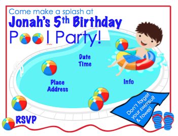 Invitation - Pool Party