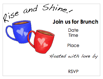 Invitation - Coffee Mugs Brunch