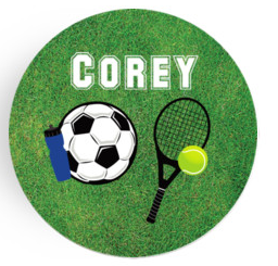 Personalized Plate - Soccer/Tennis