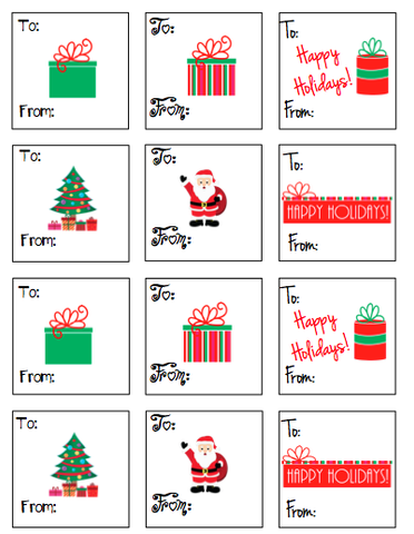 Personalized Christmas Gift Stickers