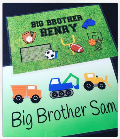 Personalized Placemats - Big Brother or Big Sister