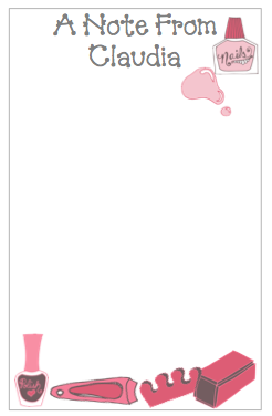 Personalized Nail Polish Notepad -V3