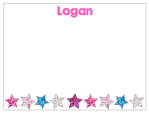 Note Cards - Line of Stars Variety
