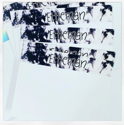 Note Cards - Black & White Tie Dye