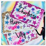 Flip Sequin Wristlet